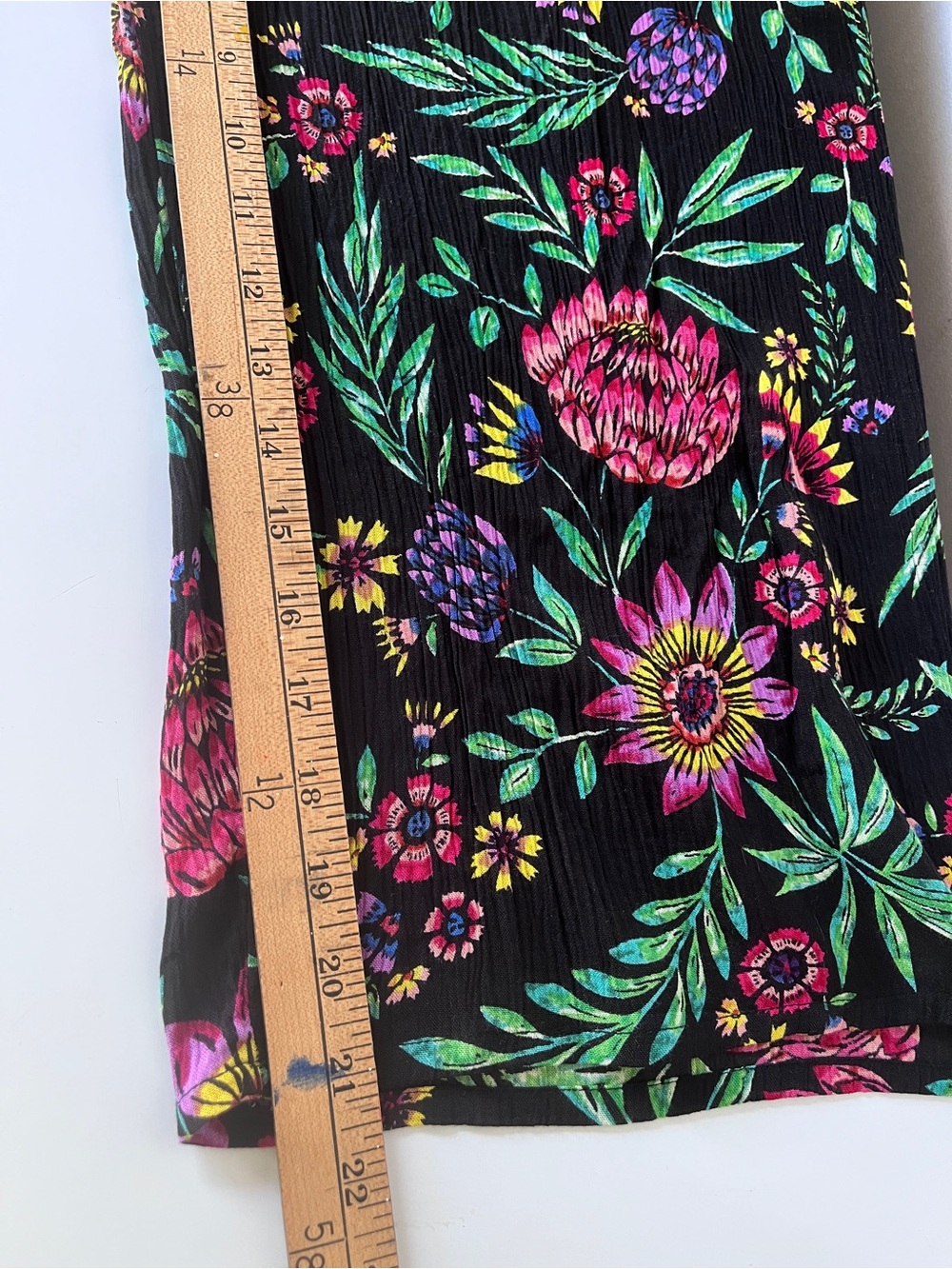 Patrons of Peace Floral Culottes Wide Leg Pants with Pockets Topical Resort M - Picture 12 of 13